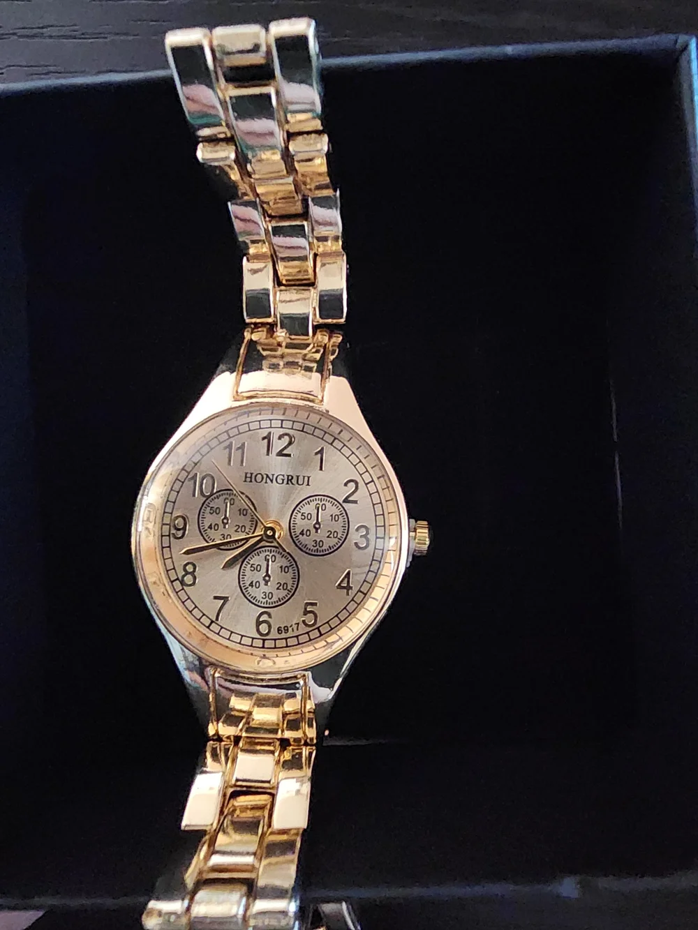 Women's Gold-Tone Analog Bracelet Watch